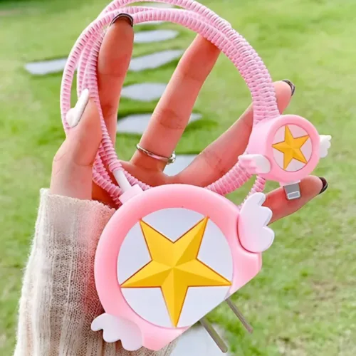 Anime Kawaii Star Charger Case & Cable Protector (18W/20W)