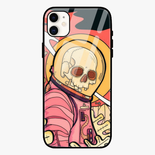 Astro Skull Glass Case for iPhone 11