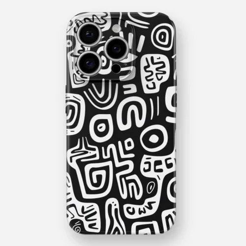 Black & White Pattern Glossy Hard Case