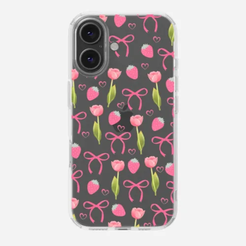 Bows & Roses Clear Silicone Phone Case