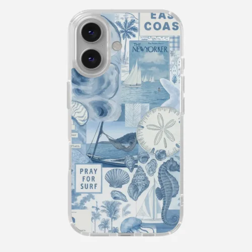 Coastal Calm Clear Silicone Phone Case