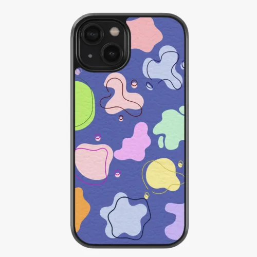 Colorful Mosaic Premium Leather Phone Case