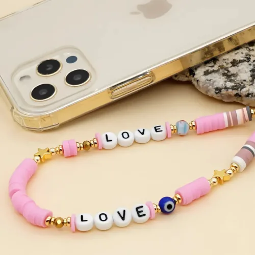 Cute Love - Evil Eye Beaded Phone Charm