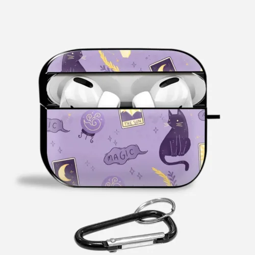 Mystic Cat Aipods Glass Case