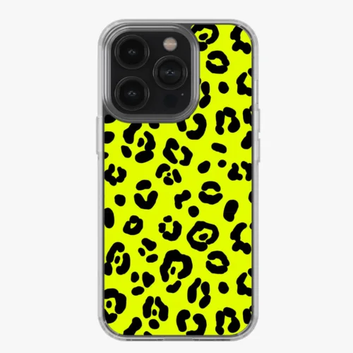 Neon Leopard Print Silicone Case
