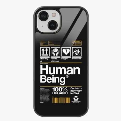 Organic Human Being Glass Phone Case