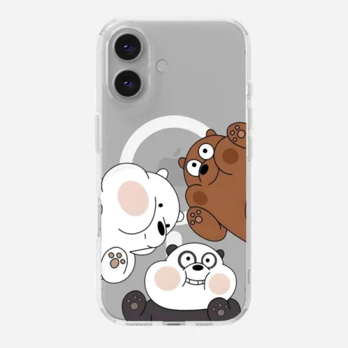 Panda Bash Clear Magsafe Clear Phone Case