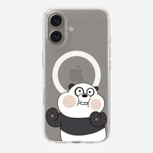 Playful Panda Clear Magsafe Clear Phone Case