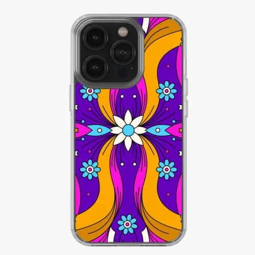 Psychedelic Hippie Pattern Silicone Case