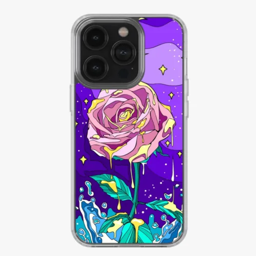 Psychedelic Rose Silicone Case