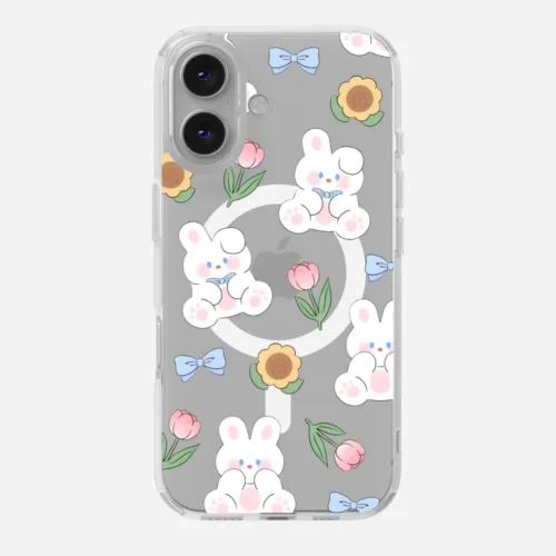 Puffy Pals Clear Magsafe Clear Phone Case