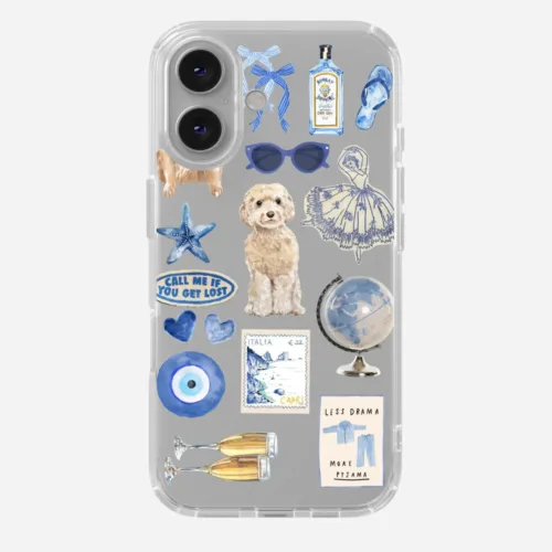Sapphire Summer Clear Silicone Phone Case