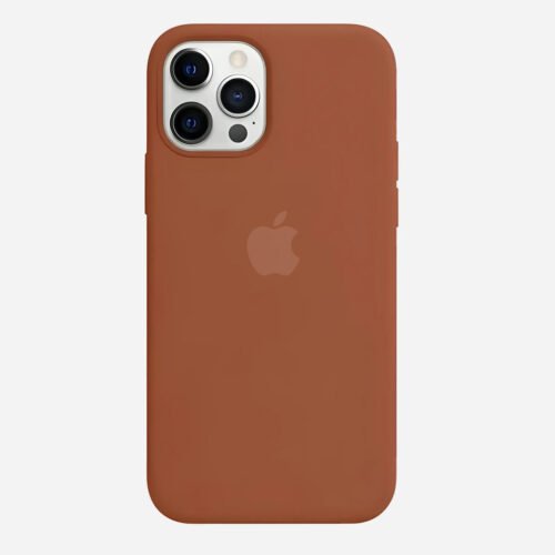 Solid Brown Soft Silicone iPhone Case