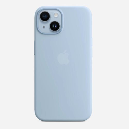 Solid Sky Soft Silicone iPhone Case